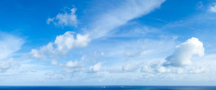Blue Sky With Ocean sky #4 — real panoramic sky for replacement