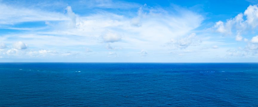 Blue Sky With Ocean sky #5 — real panoramic sky for replacement
