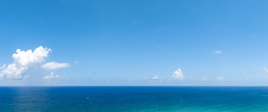 Blue Sky With Ocean sky #8 — real panoramic sky for replacement
