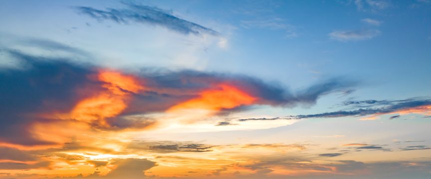 Cloudy And Colorful sky #2 — real panoramic sky for replacement