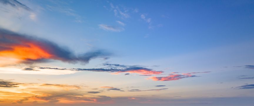 Cloudy And Colorful sky #3 — real panoramic sky for replacement