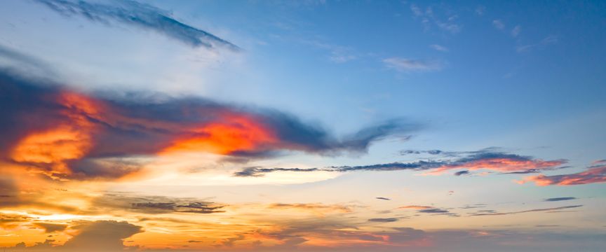 Cloudy And Colorful sky #4 — real panoramic sky for replacement