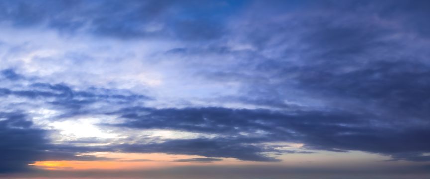 Cloudy And Overcast sky #9 — real panoramic sky for replacement