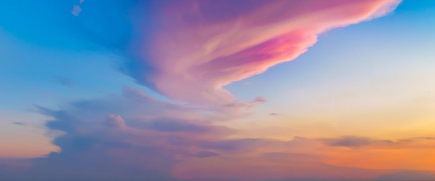Colorful Cotton Candy sky #4 — real panoramic sky for replacement