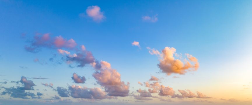 Colorful Sunrise sky #1 — real panoramic sky for replacement