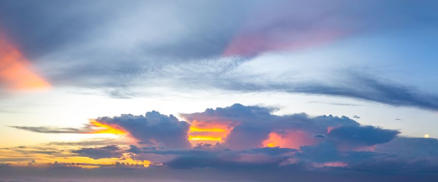 Colorful Sunrise sky #5 — real panoramic sky for replacement