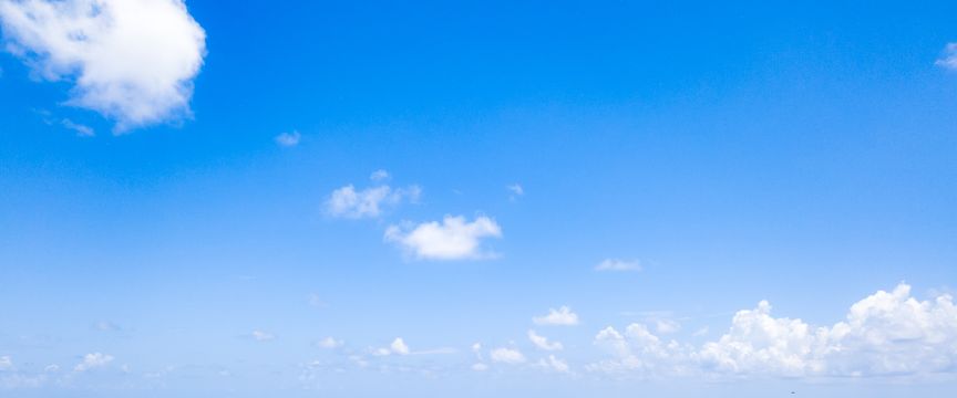 Mostly Clear Blue Skies sky #1 — real panoramic sky for replacement