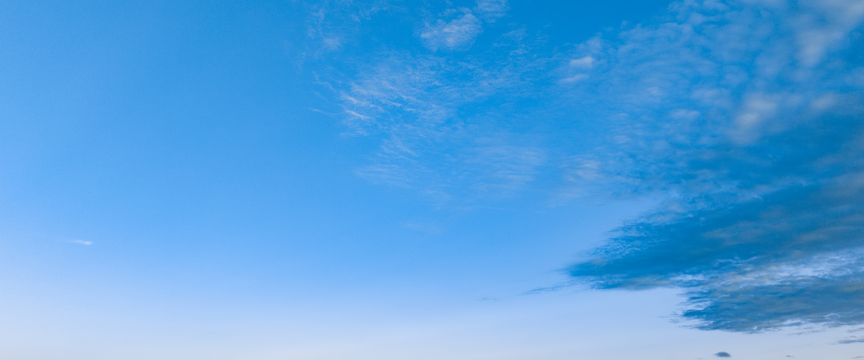 Mostly Clear Sunrise sky #5 — real panoramic sky for replacement