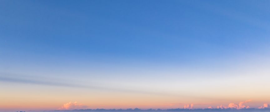 Mostly Clear Sunrise sky #8 — real panoramic sky for replacement