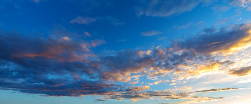 Predawn sky #1 — real panoramic sky for replacement