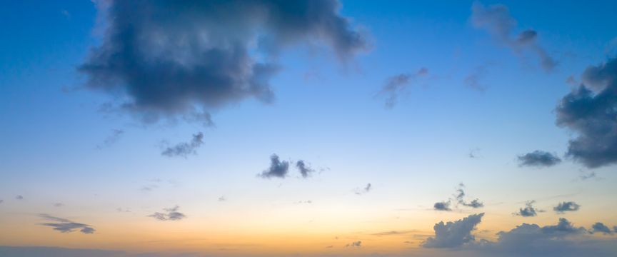 Predawn sky #6 — real panoramic sky for replacement