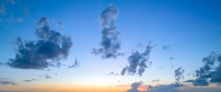 Predawn sky #8 — real panoramic sky for replacement