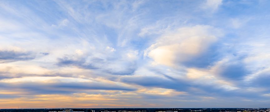 Puffy And Colorful sky #1 — real panoramic sky for replacement