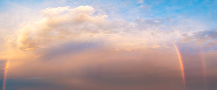 Puffy And Colorful sky #5 — real panoramic sky for replacement