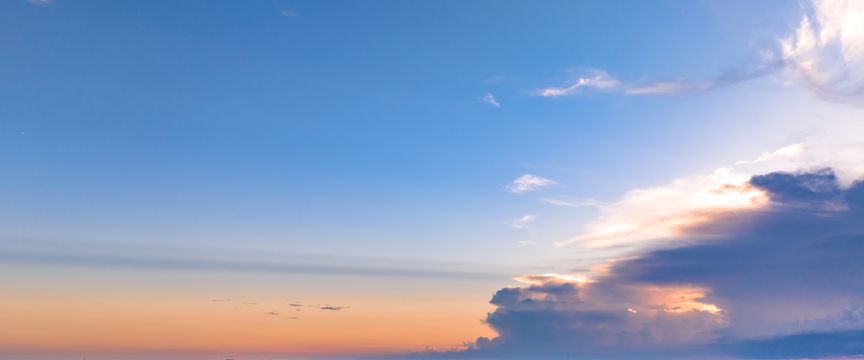 Subtle Sunrise sky #1 — real panoramic sky for replacement