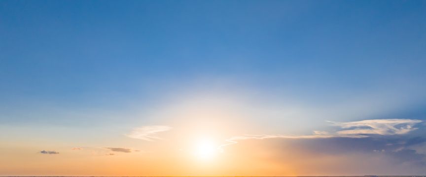 Subtle Sunrise sky #6 — real panoramic sky for replacement