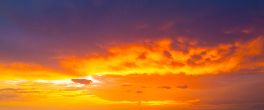 Vivid Color Sunsets sky #1 — real panoramic sky for replacement