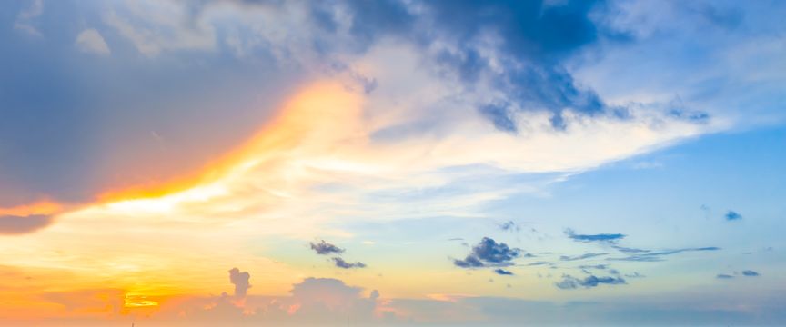 Whimsical And Wispy sky #6 — real panoramic sky for replacement