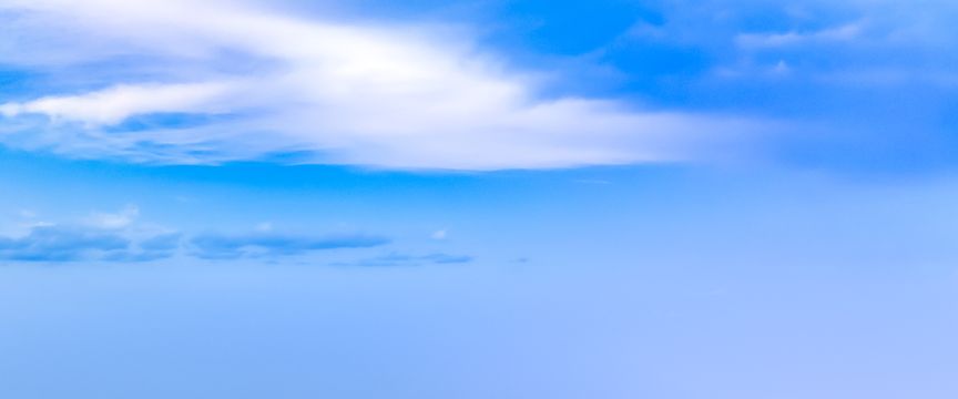 Wispy Cloud Blue Skies sky #4 — real panoramic sky for replacement
