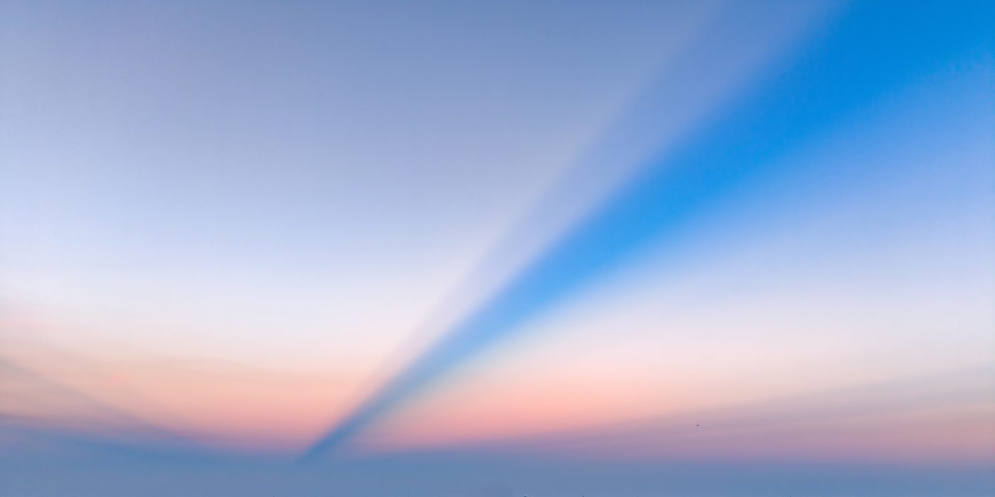 Mostly-Clear Sunrise — 47 real panoramic skies