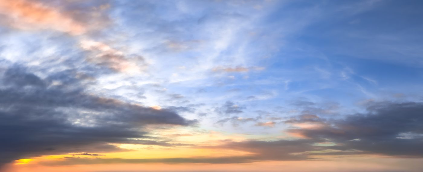 Pop of Gold Sunrise — 57 real panoramic skies