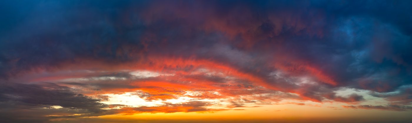 Vivid Color Sunsets — real panoramic sky from the Skybrari library